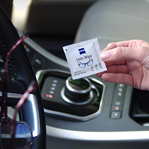 ZEISS Lens Wipes, Lens Cleaner for Glasses, Cameras & Binoculars, Individually Packed Single Use Disposable Cloths in Sachets, for Handy and Portable Spectacle Cleaning On The Go – Pack of 200 - FoxMart™️ - ZEISS